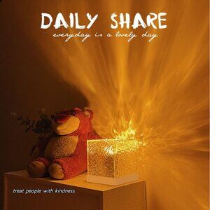 Aurora Glow - Natural Elegance Wooden Base Light